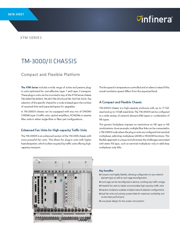 TM-3000 II Chassis Datasheet